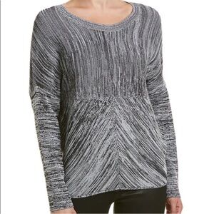 Reiss Marbled Dolman Knit Relaxed Long Sleeve Sweatshirt